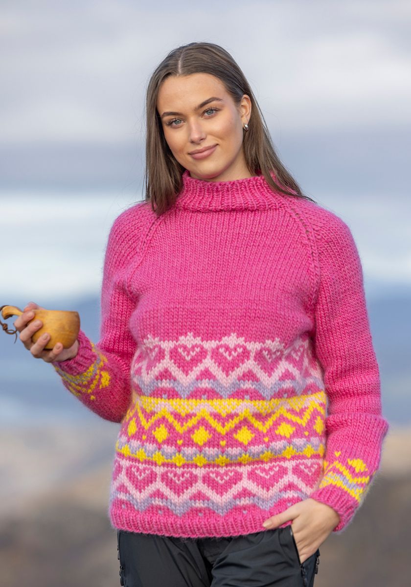 Ronja genser rosa
