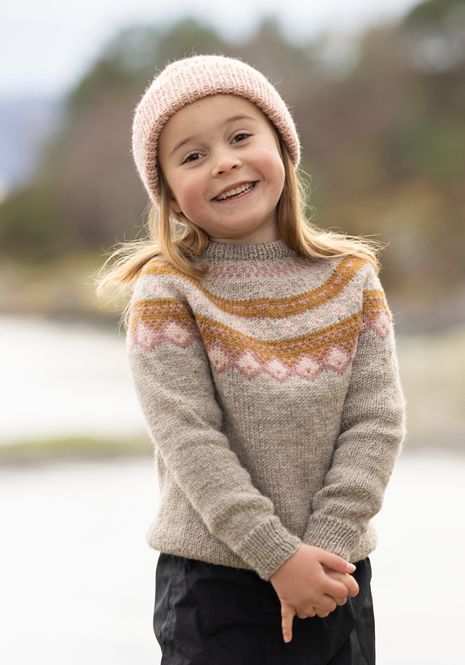 Hovedbilde Fjellbris beige barn