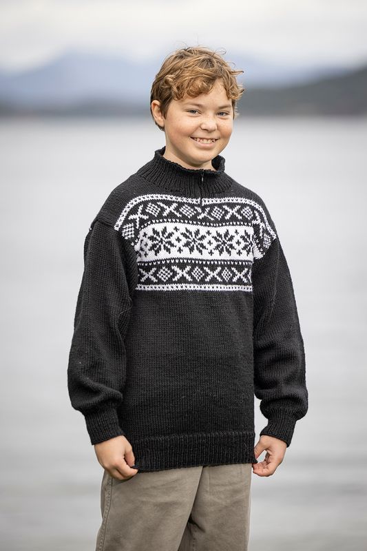 Tradisjon genser med zip