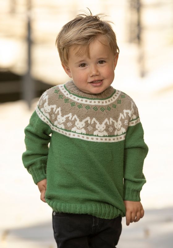 Harepus genser grønn